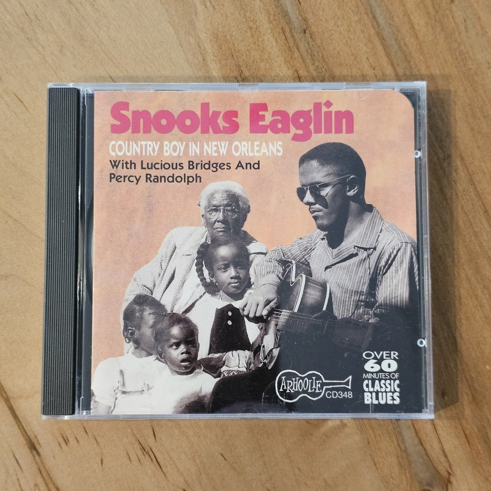 SNOOKS EAGLIN Country Boy‎ In New Orleans CD Arhoolie 348 Classic Blues